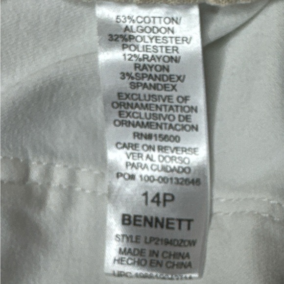 Wit & Wisdom  Bennett Women's White Jeans - Picture 4 of 4